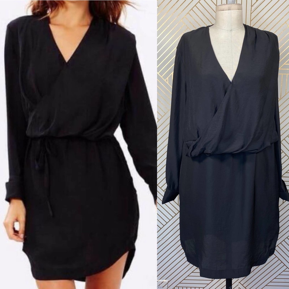 Bless'ed Are The Meek Pilot Shirt Dress in Black